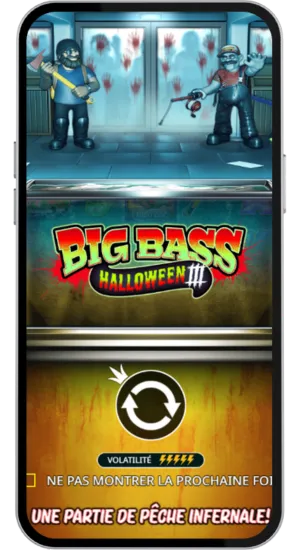 Écran d’introduction Halloween avec personnages pêcheurs
