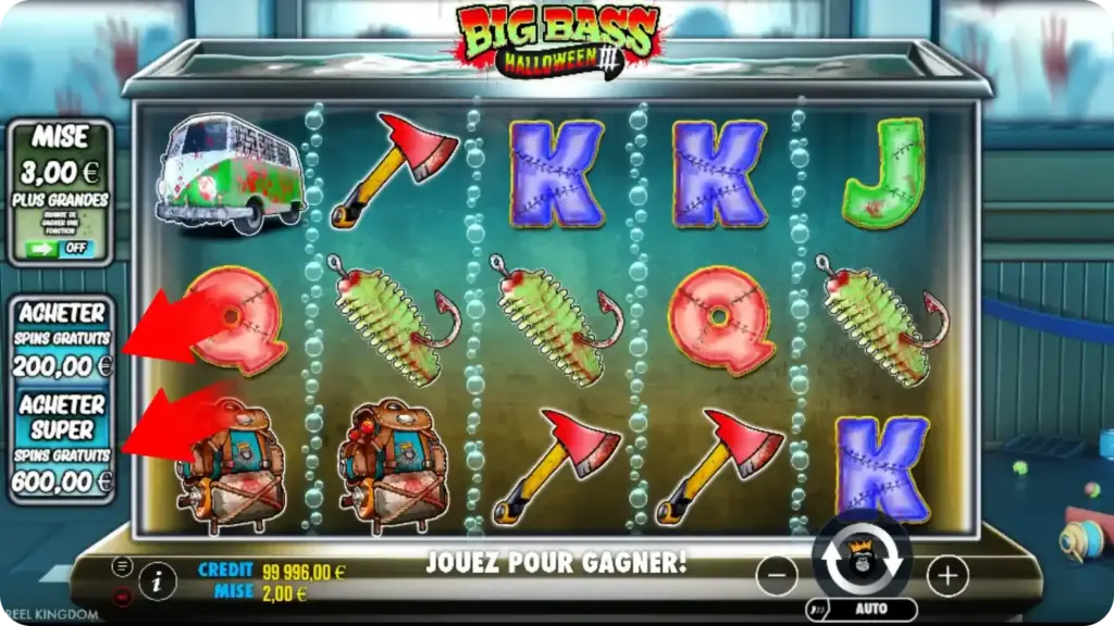 Boutons d’achat de fonctionnalités pour Tours Gratuits et Super Tours Gratuits